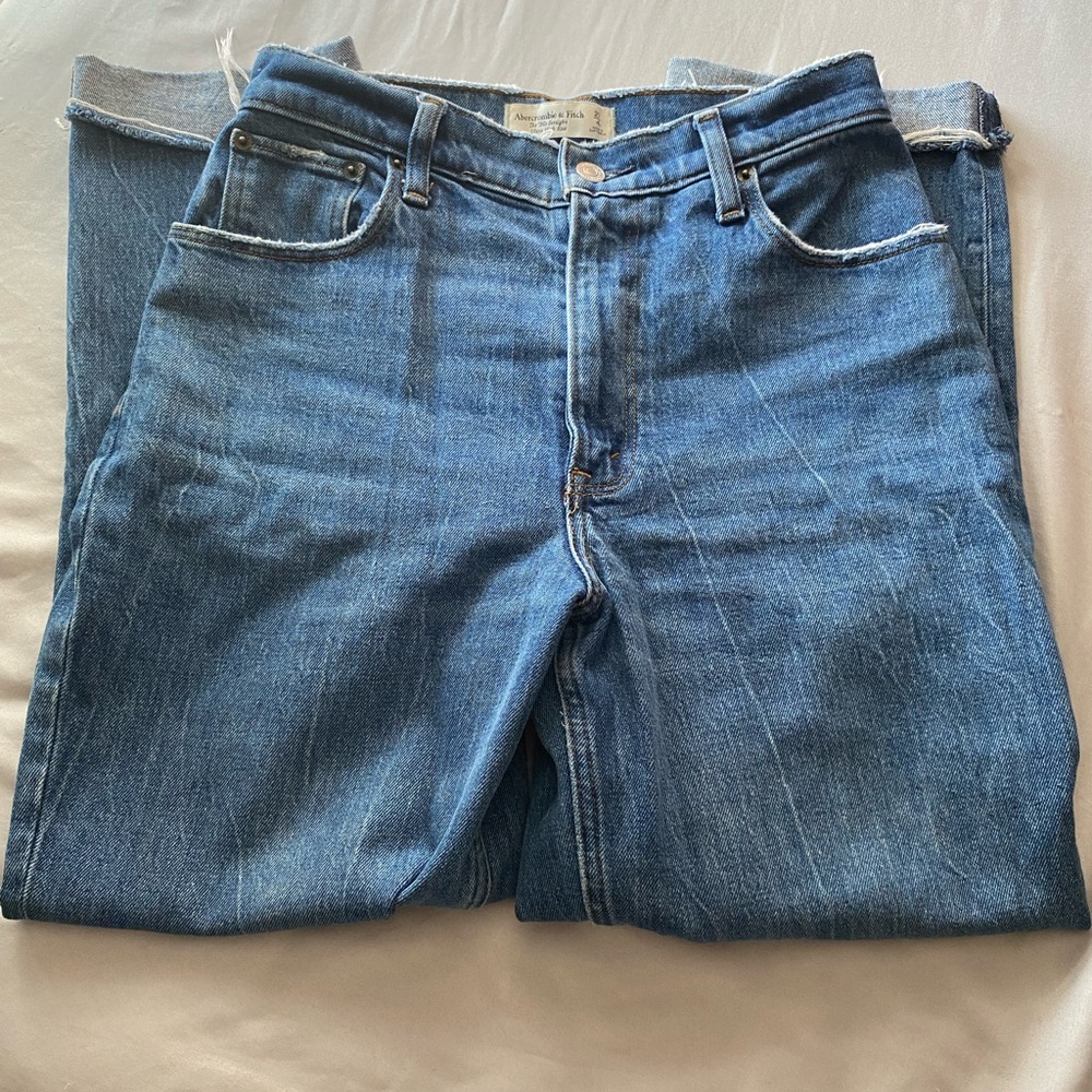 Abercrombie & Fitch Women's Straight Blue Jeans